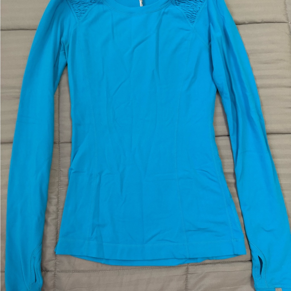 lululemon athletica Vibrant Blue Long Sleeve Top
